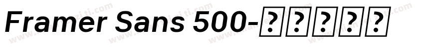Framer Sans 500字体转换